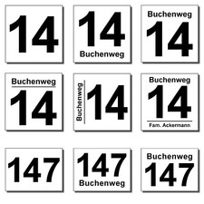 Hausnummer hausnummernschild - hausnummer,