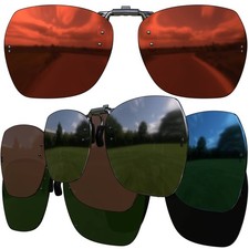 Sonnen Brille Clip On Polarisierter Brillen Aufsatz Überbrille UV Schutz 30629