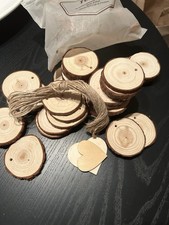 35 Holzscheiben für