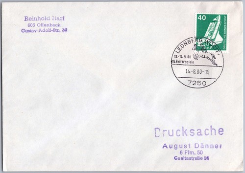 Brief sst sonderstempel - sst,