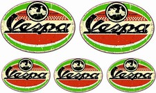 5x VESPA Vintage Aufkleber