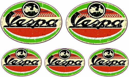 Vespa vintage aufkleber - vespa,