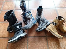 Schuhpaket Junge Herbst Winter GR. 34 Marken Schuhe und Stiefel gefüttert 4 Paar