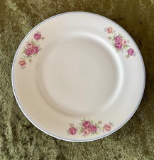 VEB Freienorla Könitz Porzellan Teller Ø 19 cm Rosen DDR Vintage
