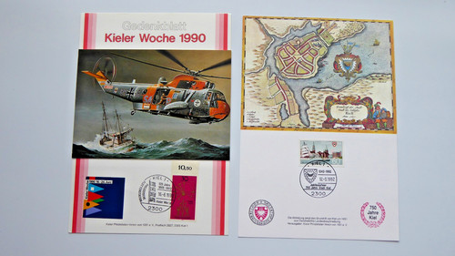 Gedenkblatt kieler woche - kieler, 1990