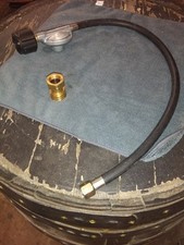 Propangas Schlauch mit Druckregler und Adapter von Us auf deutsche Flaschen.