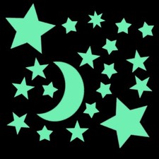 20 mittelgroße Leuchtsterne