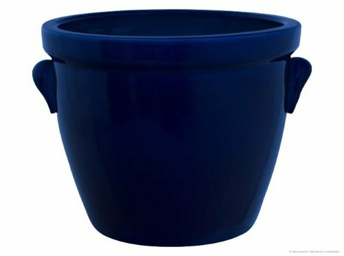 Kerazo keramik blau blumentopf - keramik,