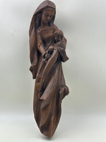 Holzfigur madonna mit - 30/2,