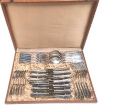 Altes SILBER -TAFELBESTECK, 36-tlg., im Original Besteckkoffer