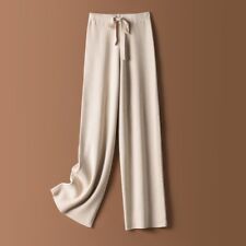 Damen Gestrickte Weite Hosen