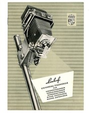 LINHOF Prospekt UNIVERSAL-TISCHSÄULE Reproduktion Makro-& Mikroaufnahmen (Y2329