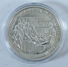 GÖDE The Birth of our Nation Unabhängigkeit Rarität Feinsilber Polierte Platte