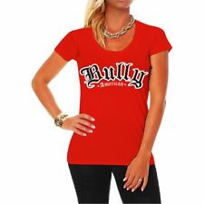 Frauen T-Shirt American Bully Logo Dogs dogmum hunde rasse züchter zucht welpe