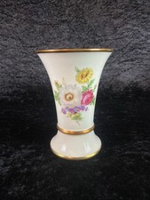 Vase Blumenvase Lindner Kueps Bavaria Porzellan Florales Muster Prunkvoll H15cm