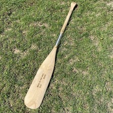 Teilbares Holzruder mit Aluhülse 120 cm – Bundeswehr Ruderboot Paddel Vintage