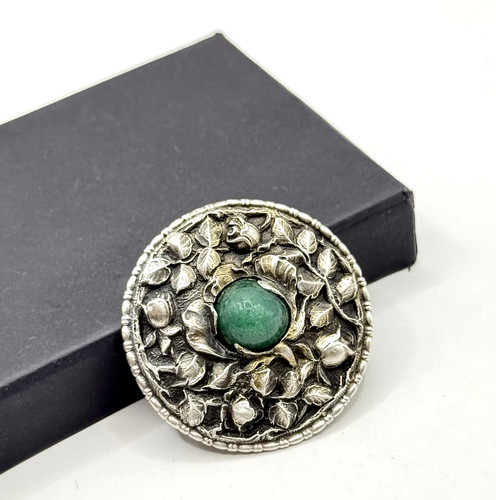 Jugendstil brosche rund - jugendstil,