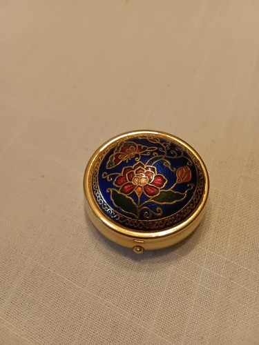 Pillendose cloisonne vergoldet - cloisonne,
