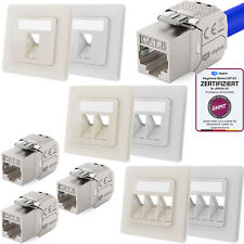Netzwerkdose Cat8 CAT 8.1 Unterputz Datendose Anschlussdose LAN DSL Dose RJ45 