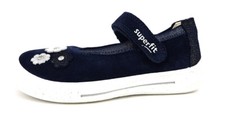 Superfit Tensy Kinderschuhe Mädchen Slipper Spangenballerina Blau Freizeit
