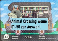 Original Nintendo Amiibo NFC Animal Crossing Wohnmobil Karte Nr. 01-50 EU