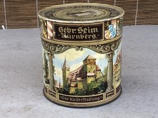 alte Lebkuchendose NORICA Gebr. Seim Nürnberg Blechdose Lebkuchen