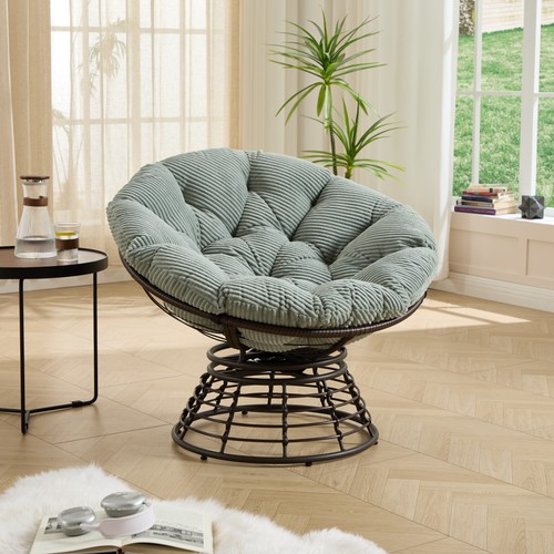 Wicker papasan chair light - wicker,