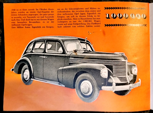 Alte broschüre opel - alte, broschüre,