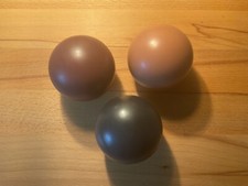 ASA SELECTION 3 Vintage Keramik Kugeln 7 cm Dekoration schwarz beige braun