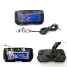 Motorrad Digital Tacho Kilometerzähler Kraftstoffstand LED-Anzeige mit Sensor