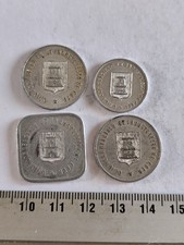 Paket 4 Wertmarken Stadt Caen