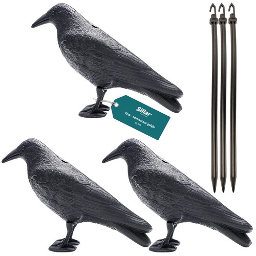 Vogelschreck 3er set krähe - vogelschreck,