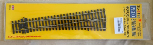 Peco e195 weiche rechts - sl-e195,