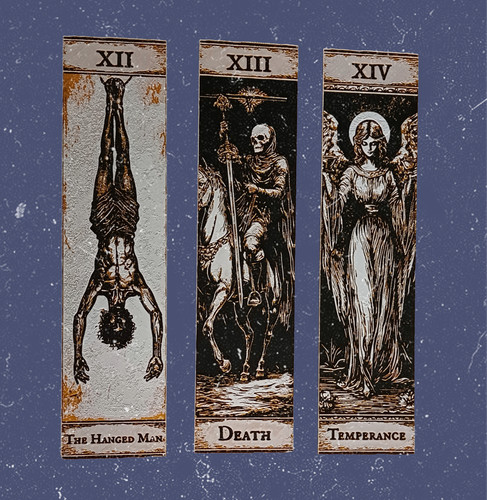 Arkana tarot lesezeichen - lesezeichen, set