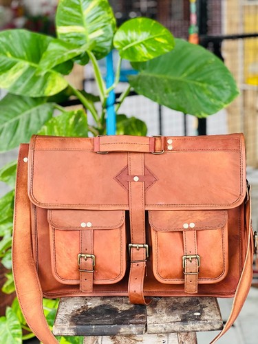 Leder laptoptasche ziege - leder,