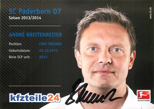 Autogramm andré breitenreiter - autogramm,