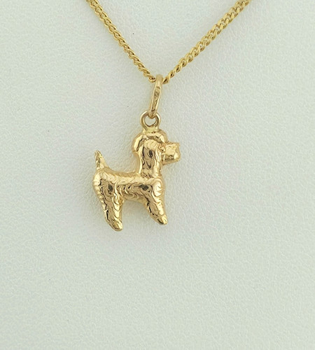 Anhänger gold 750 pudel - anhänger,