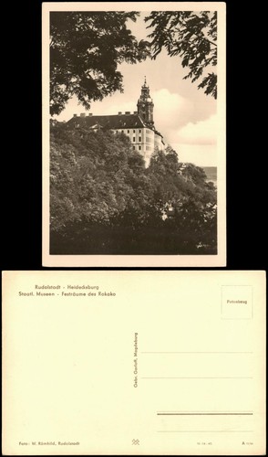Ansichtskarte rudolstadt - ansichtskarte,