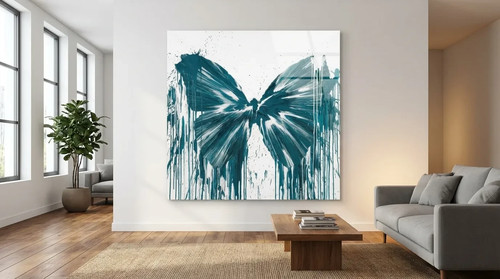 Petrol farbe schmetterling - petrol,