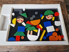 magnetisches Legespiel Kinderspiel Gesellschaftsspiel vintage 60er Kreativ Spiel
