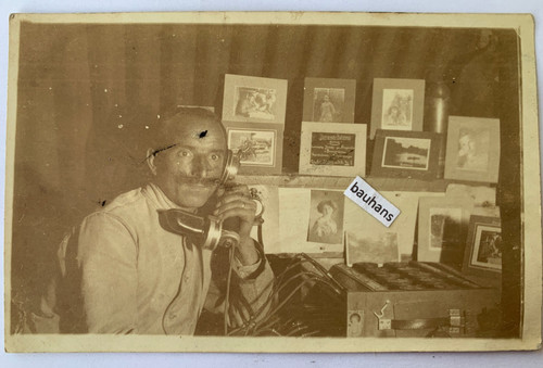 Foto soldat feldtelefon - foto,