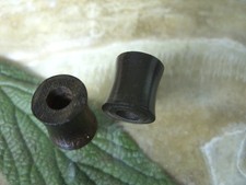 Ein Piercing Ebenholz Tunnel Ohrring Piercingschmuck Ohr 12,2 x 11,6 x 10,3 mm