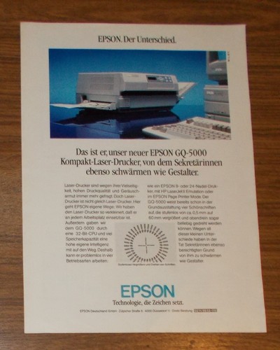 Seltene werbung epson 5000 - seltene,