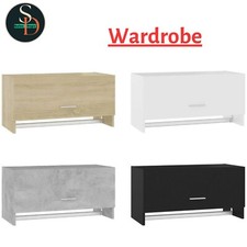 Moderner Kleiderschrank Schrank Aufhänger Kleidung Aufbewahrung Organizer Holz vidaXL