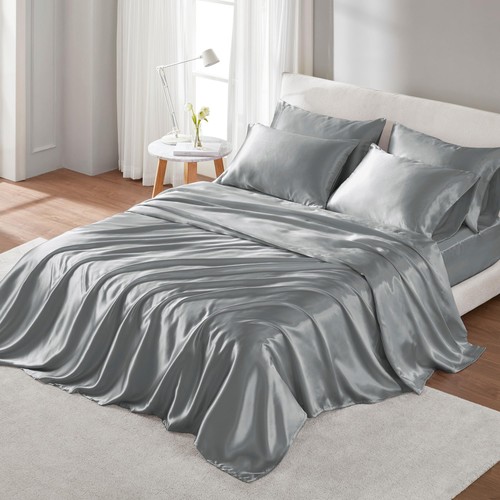 Satin bettlaken set - satin-bettlaken-set, luxuriös