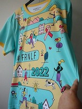 B5 Peppel Sport T-Shirt Tunika Gr 44/46 türkis Dekoprint Laufstrecke #FRNLF 2022