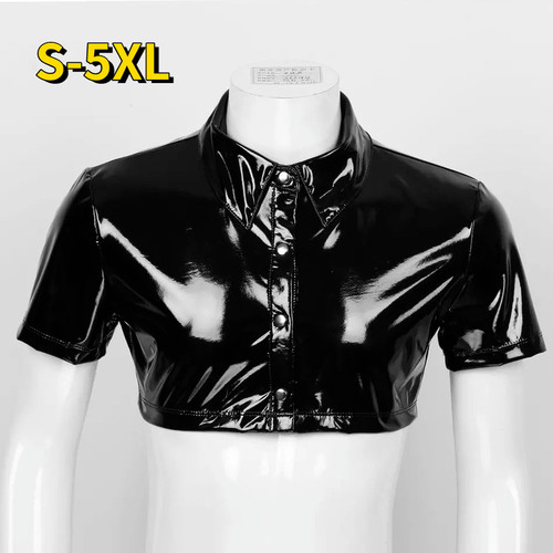 Herren crop tops pvc - herren,