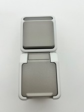 Merten Aquastar Kombination Feuchtraum AP Wechselschalter Steckdose Klappe IP 44