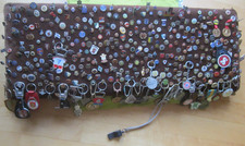 Gepolsterte Holztafel mit