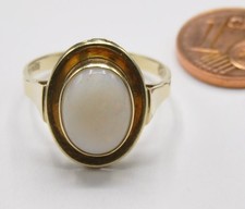 Schiffchen Ring  oval Voll